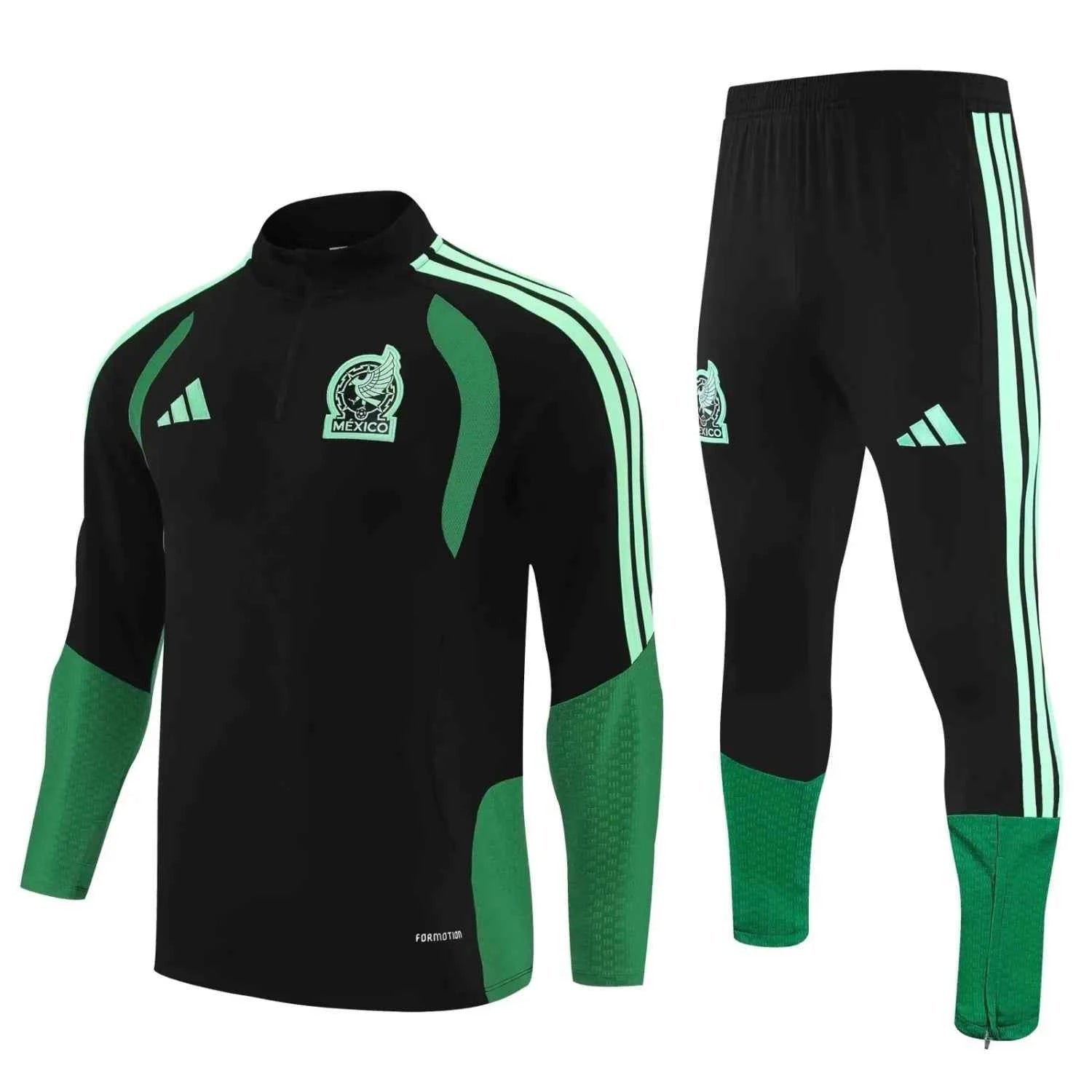 41420875ec5dcdf1.jpg Mexico Training Tracksuit Black 26-27 (Kids And Man ) - Image 1