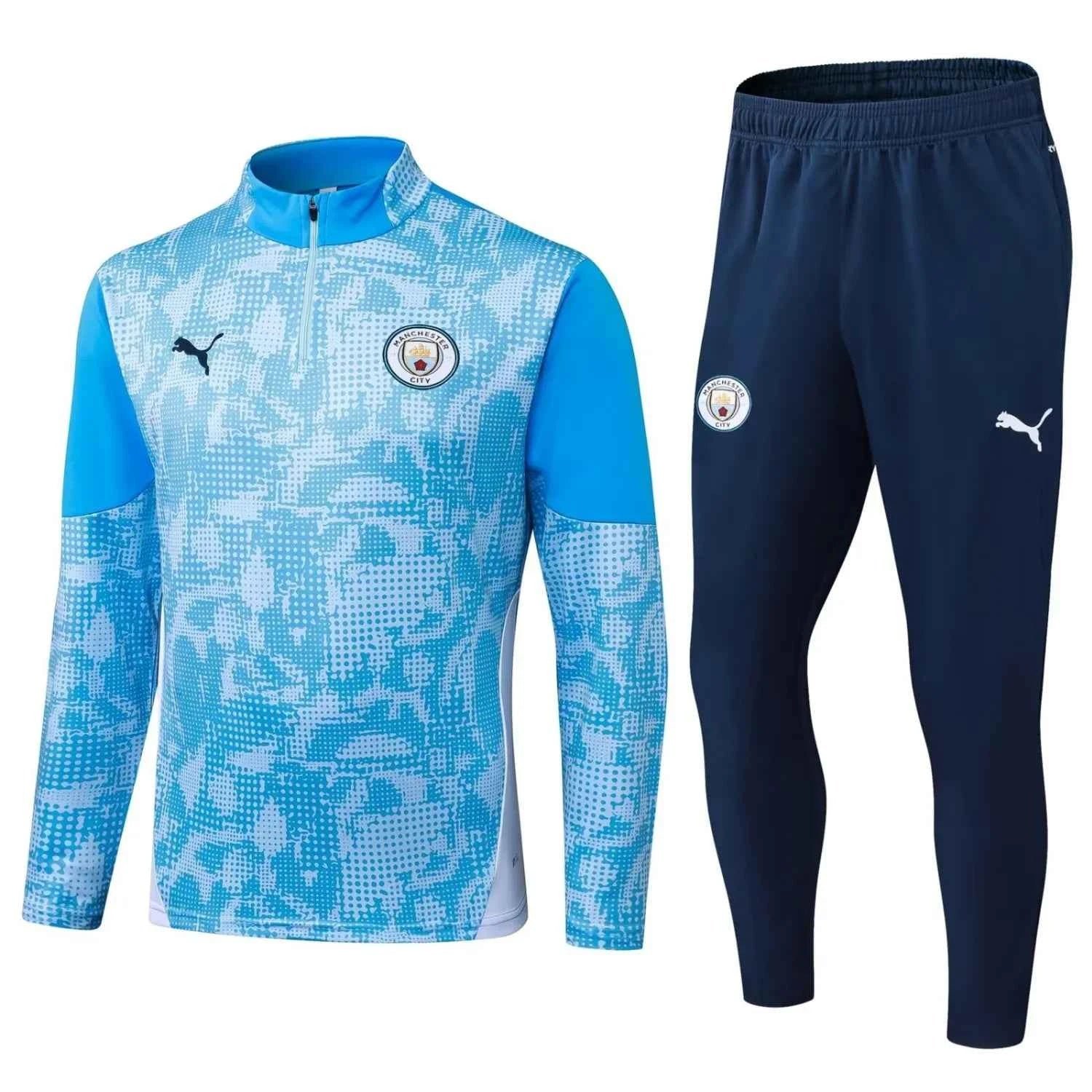 6b39e0d5139bf37d.jpg Manchester city Training Tracksuit 25-26 Blue (Kids And Man ) - Image 1