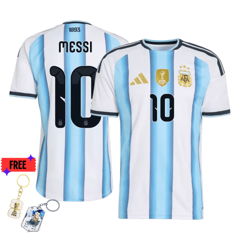 FREE-GIFTS-2.png ARGENTINA world cup 2026 MESSI 10 HOME Soccer JERSEY – Fan Version - Image 1