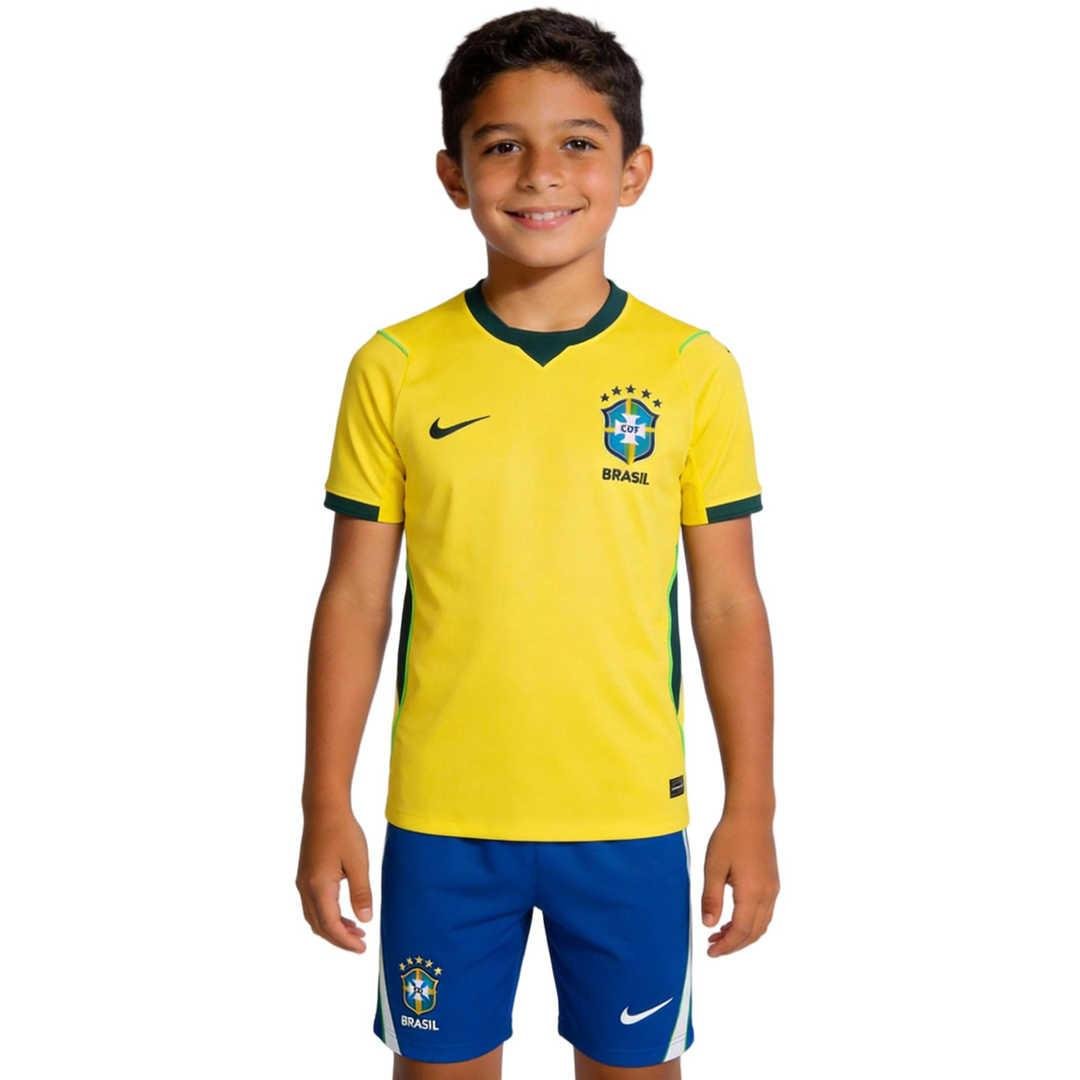 Kids-Brazil-Home-Jersey-Kit-World-Cup-2026_132.jpg KIDS Brazil World Cup 2026 Home SOCCER JERSEY KIT 2026 - Image 1