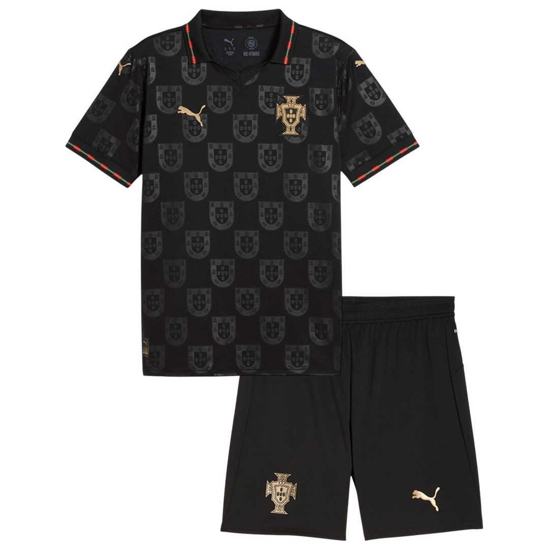 Kids-Portugal-Black-Panther-Special-Edition-Jersey-Kit-2026.jpg Portugal Soccer Jersey + Short Black Panther 2026 (KIDS) - Image 1