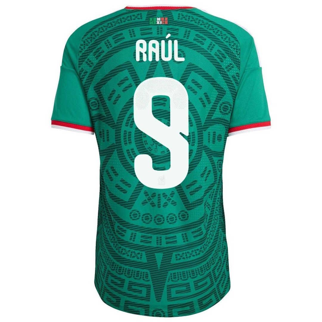 Raul-9-Mexico-Home-Match-Jersey-Player-Version-World-Cup-2026.jpg Mexico World Cup 2026 Home Soccer Jersey (Raul #9) – Player Version - Image 1