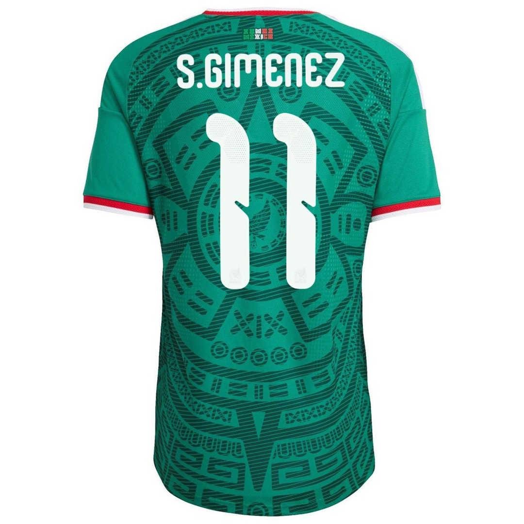 S.Gimenez-11-Mexico-Home-Match-Jersey-Player-Version-World-Cup-2026.jpg Mexico World Cup 2026 Home Soccer Jersey (S.Gimenez #11) – Player Version - Image 1